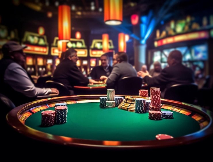 Roda roulette dengan efek petir Lightning yang menyambar nomor pemenang